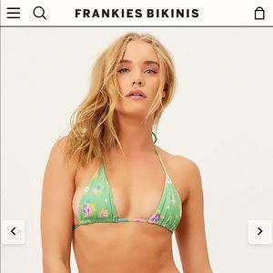 NWT: Frankie’s Bikini Meadow Nick String Top